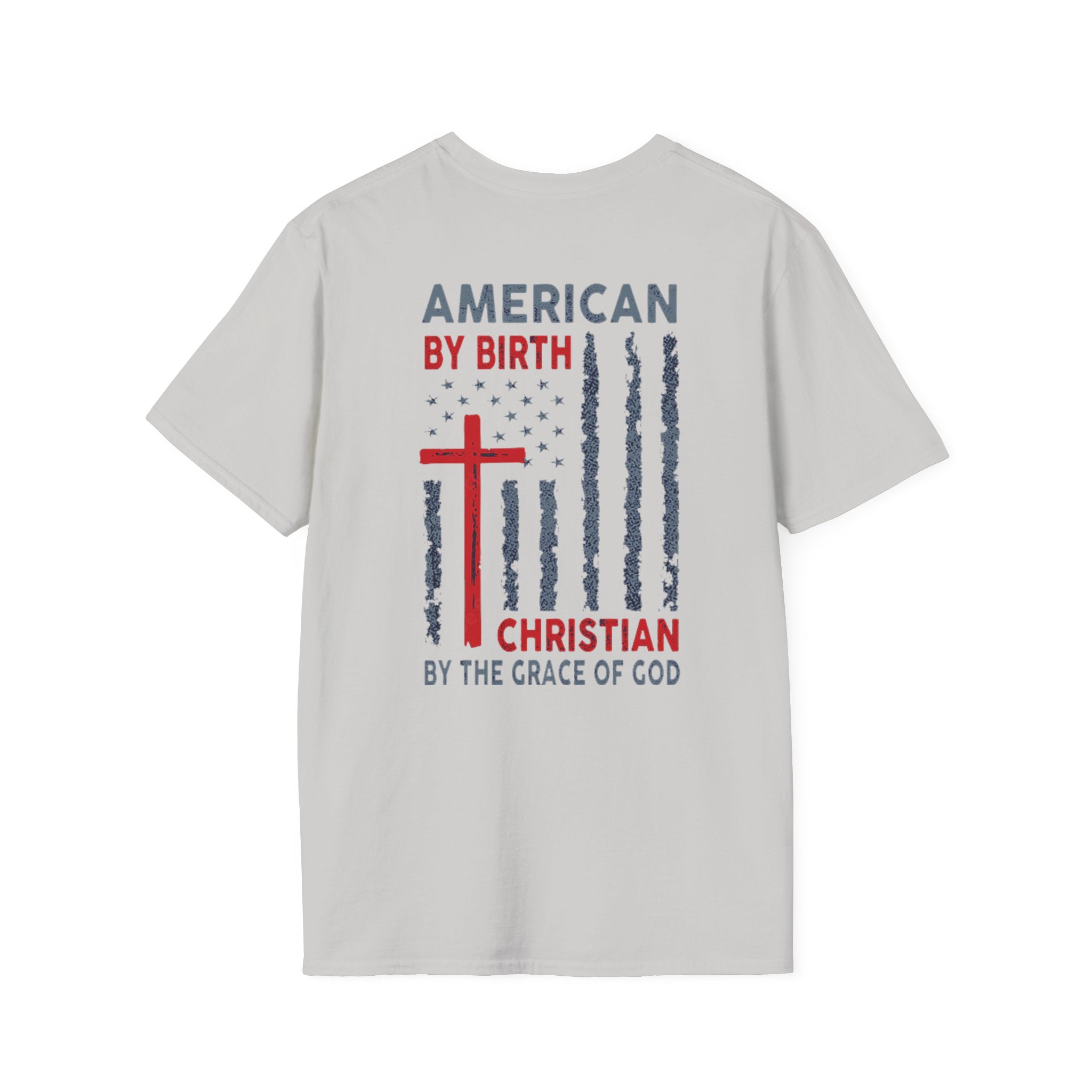 American by Birth Red Softstyle T-Shirt