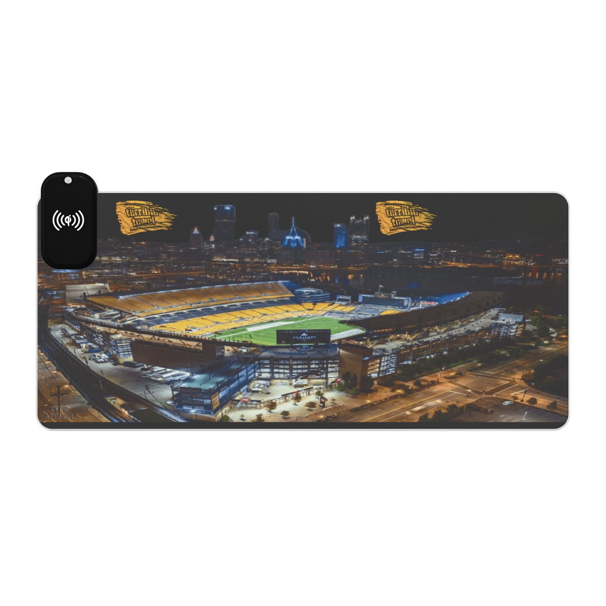 Steelers-LED Gaming Mouse Pad with Wireless Charging