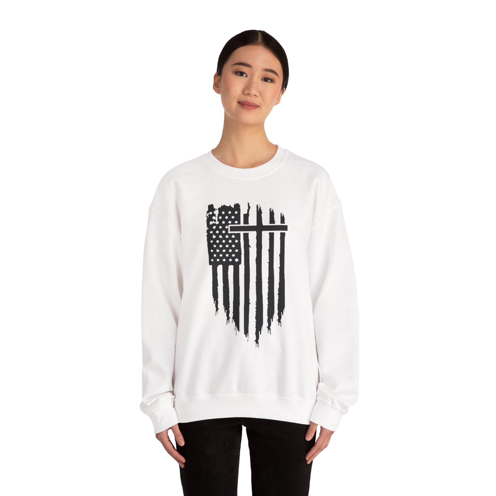 Patriotic Distressed Sweatshirt