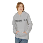 Faith Over Fear Hoodie — Psalms 118:6 Inspirational Christian Pullover