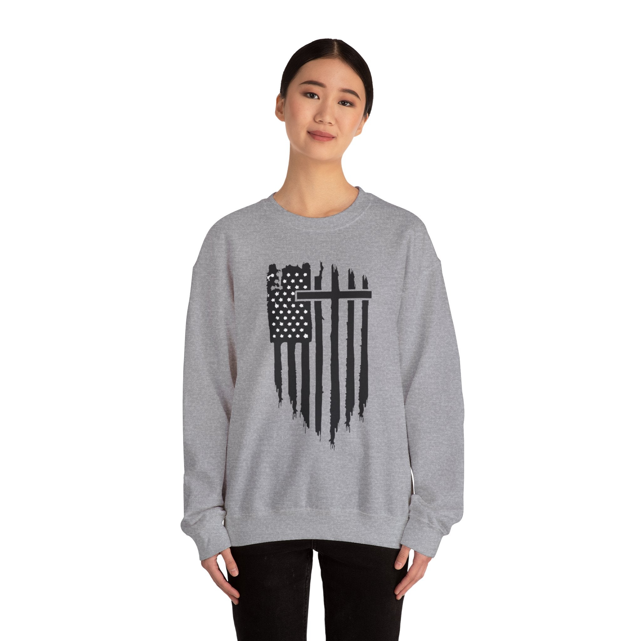 Patriotic Distressed Sweatshirt