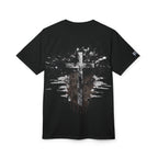 Christian Cross Splatter T-Shirt — Grunge Faith Graphic Tee