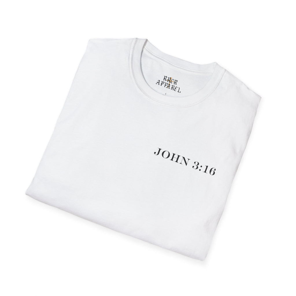 John 3:16 Cross T-Shirt — Christian Faith Bible Verse Tee