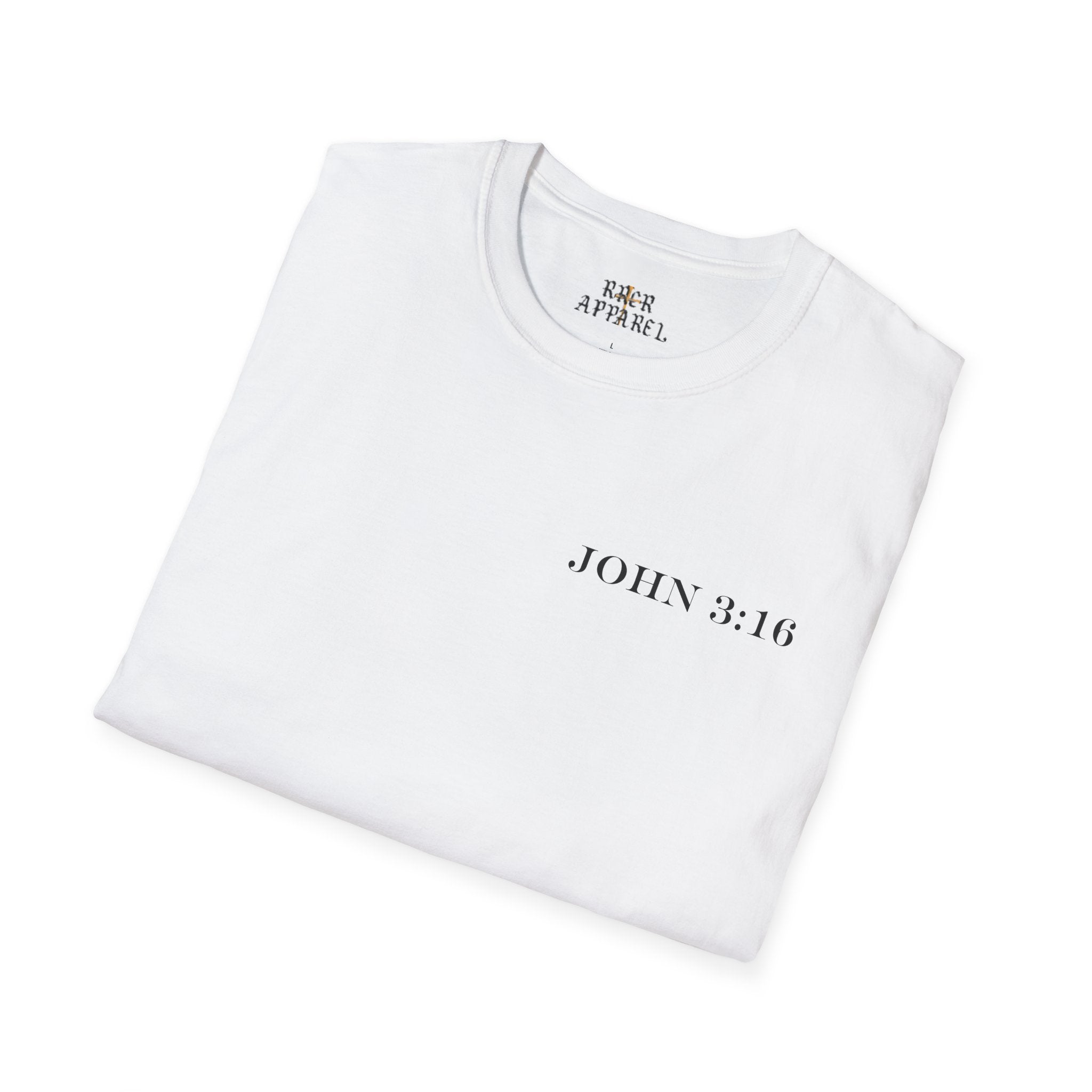 John 3:16 Cross T-Shirt — Christian Faith Bible Verse Tee