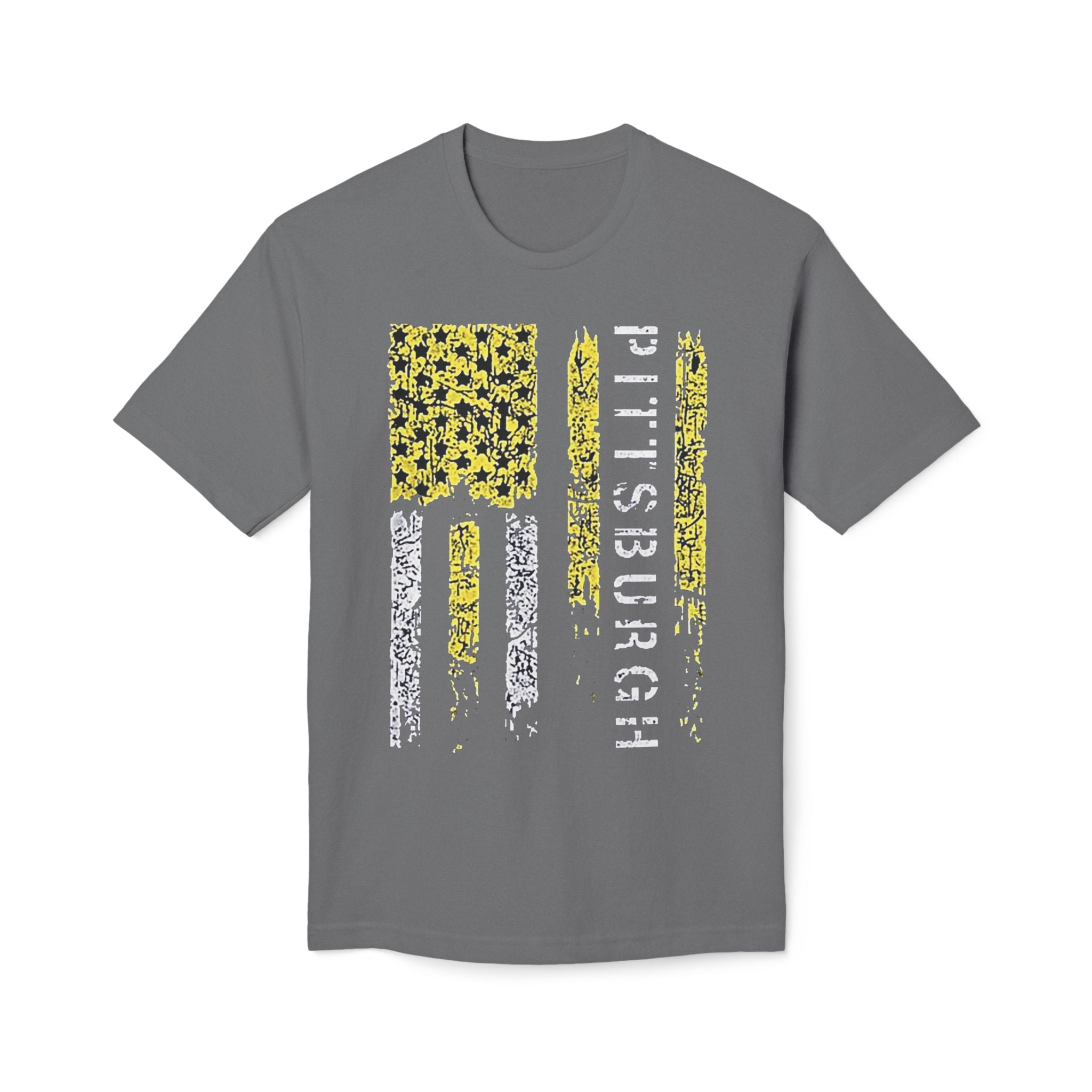 Pittsburgh Distressed Flag T-Shirt — Retro Steel City Graphic Tee