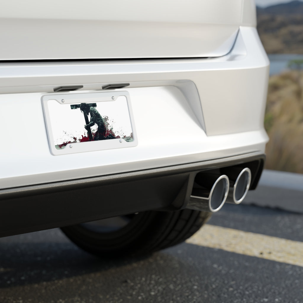 License Plate - Jesus Carrying Cross