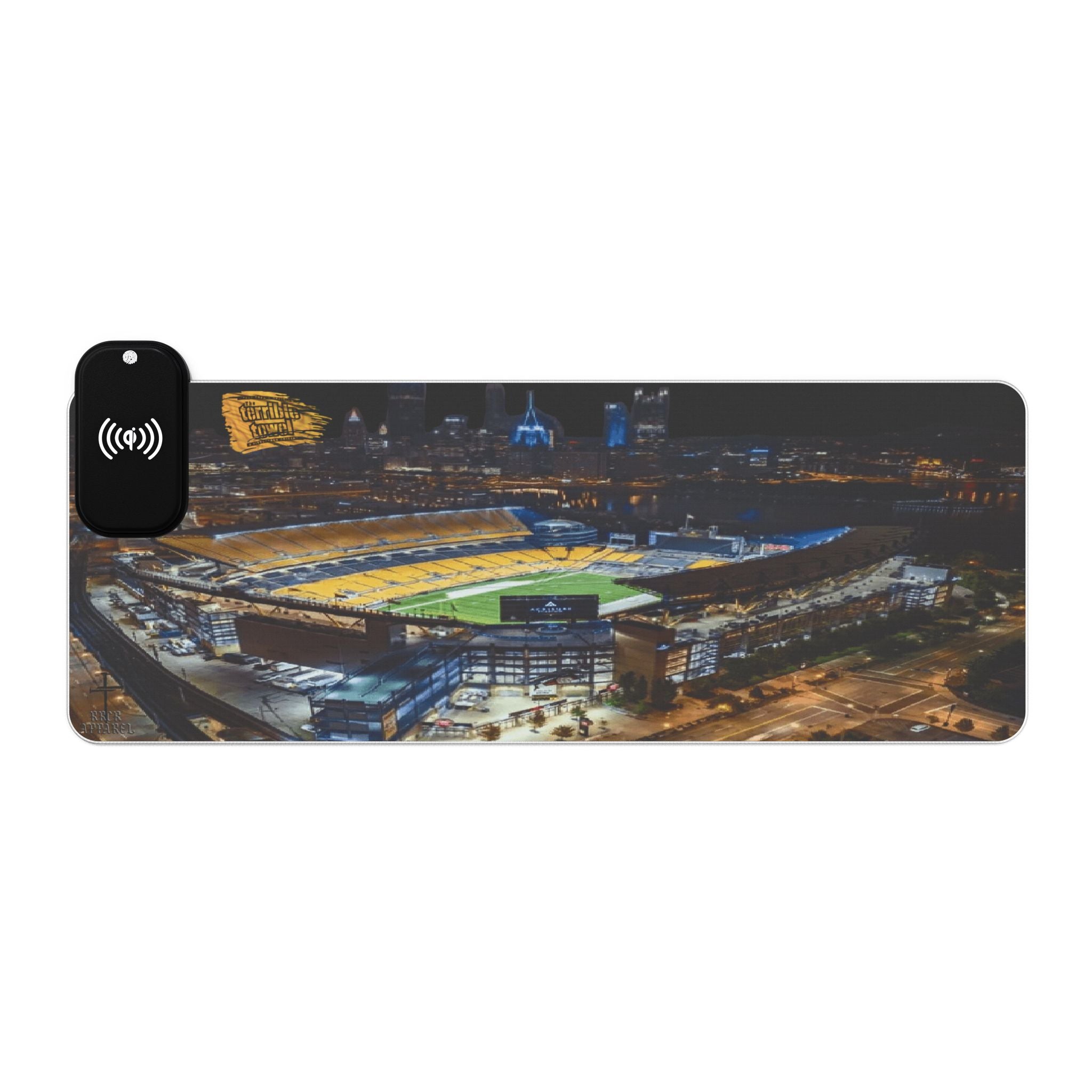 Steelers-LED Gaming Mouse Pad with Wireless Charging