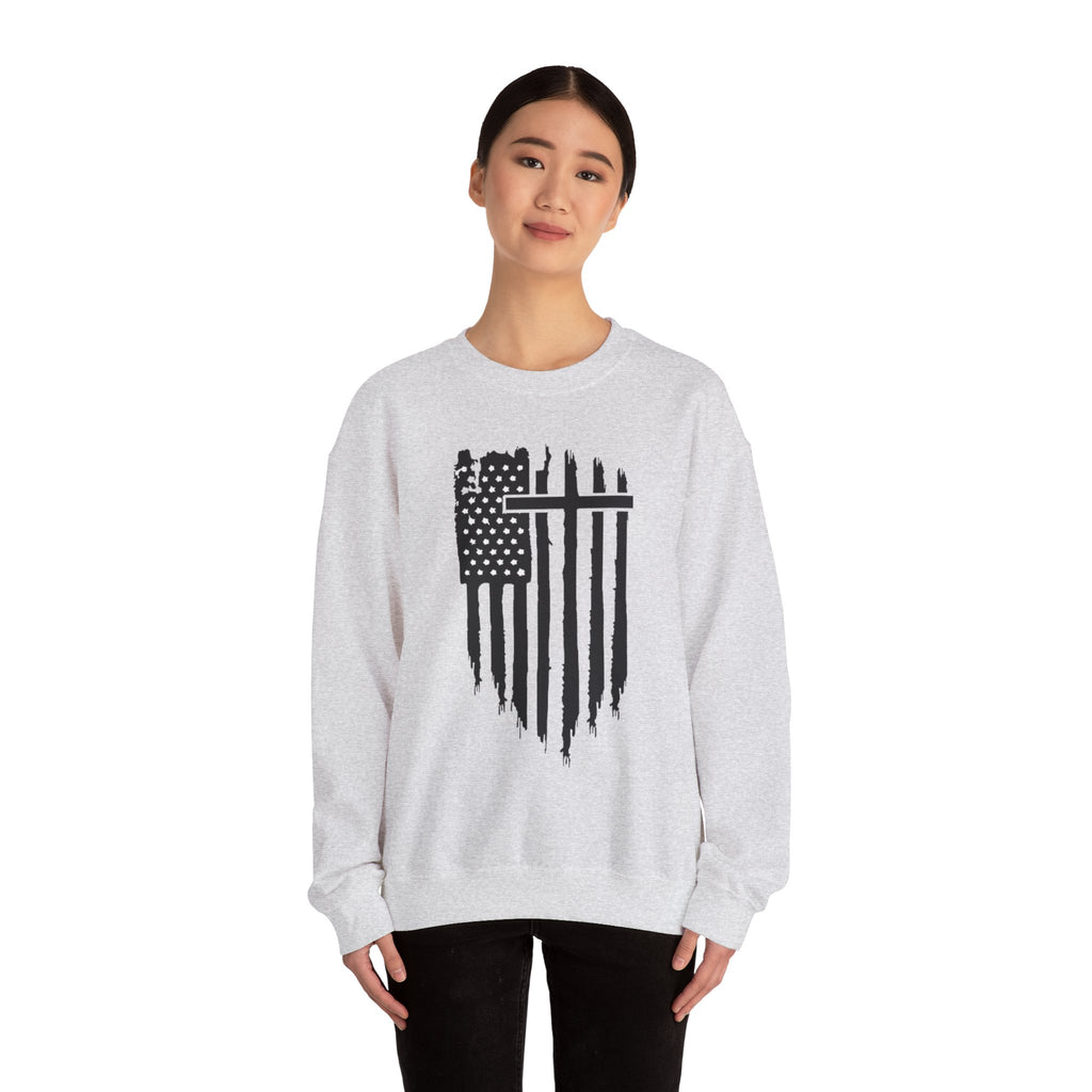 Patriotic Distressed Sweatshirt