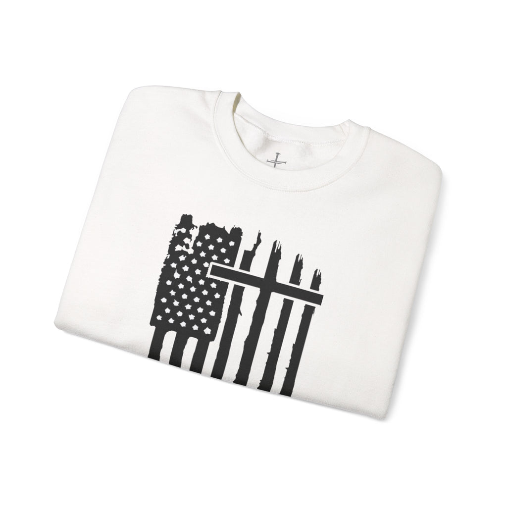 Patriotic Distressed Sweatshirt
