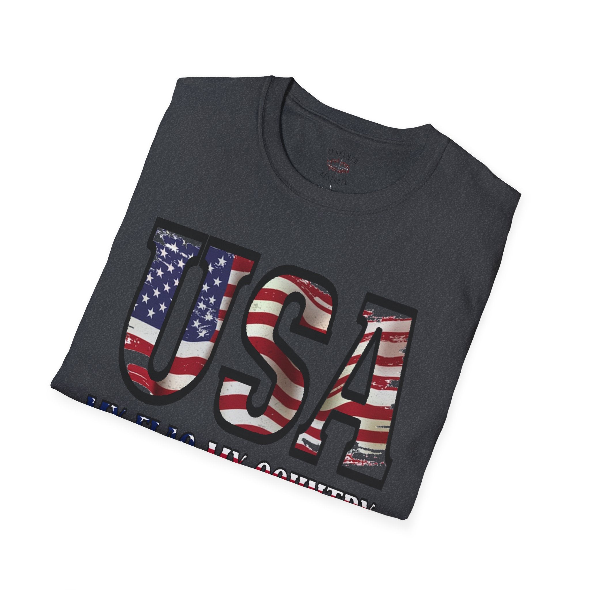 Patriotic Graphic Tee | USA My Flag My Country