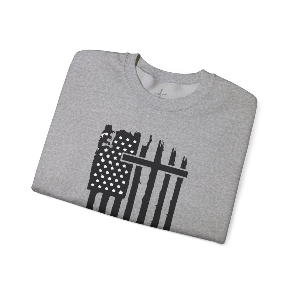 Patriotic Distressed Sweatshirt
