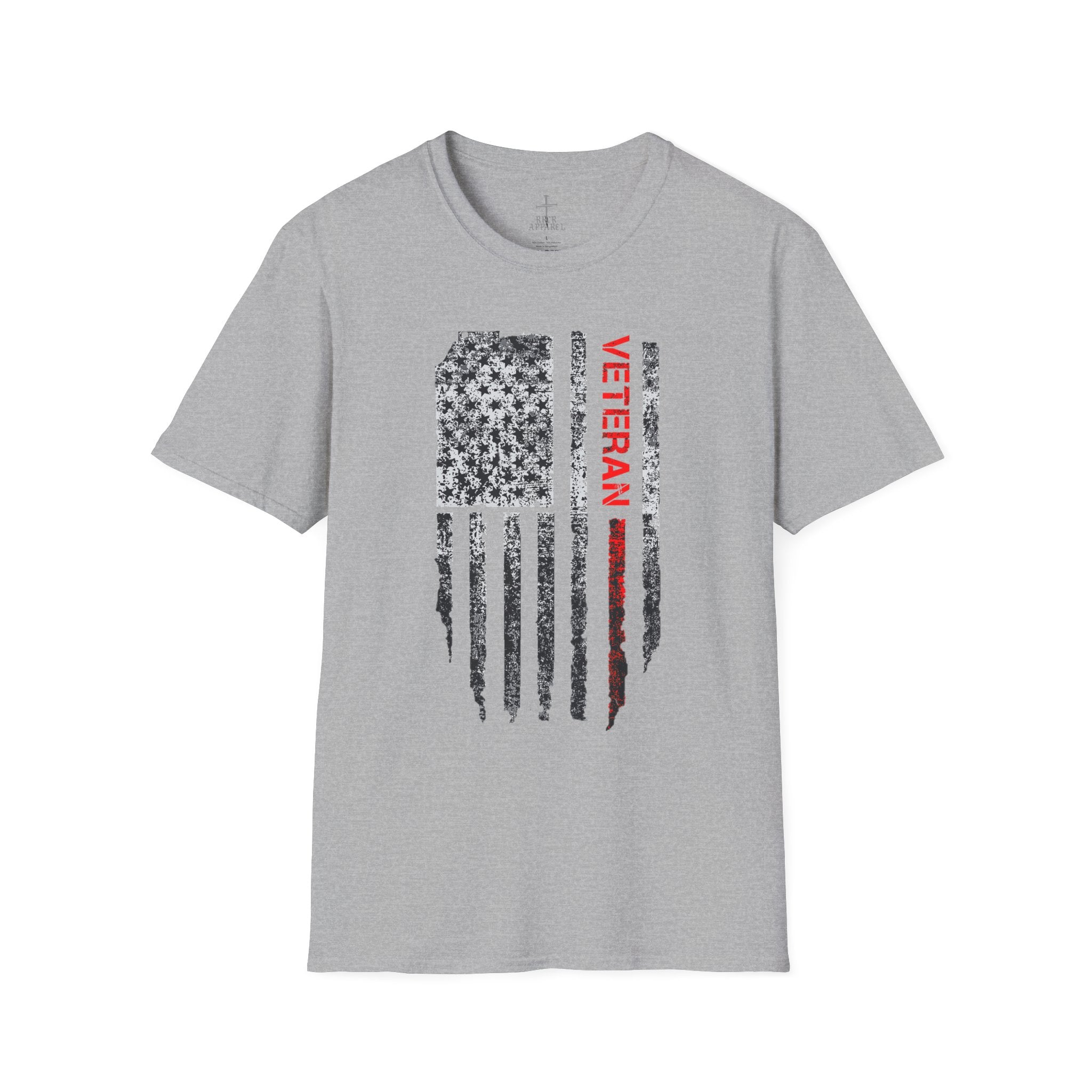 Veteran Tribute Unisex Softstyle T-Shirt - Patriotic Design