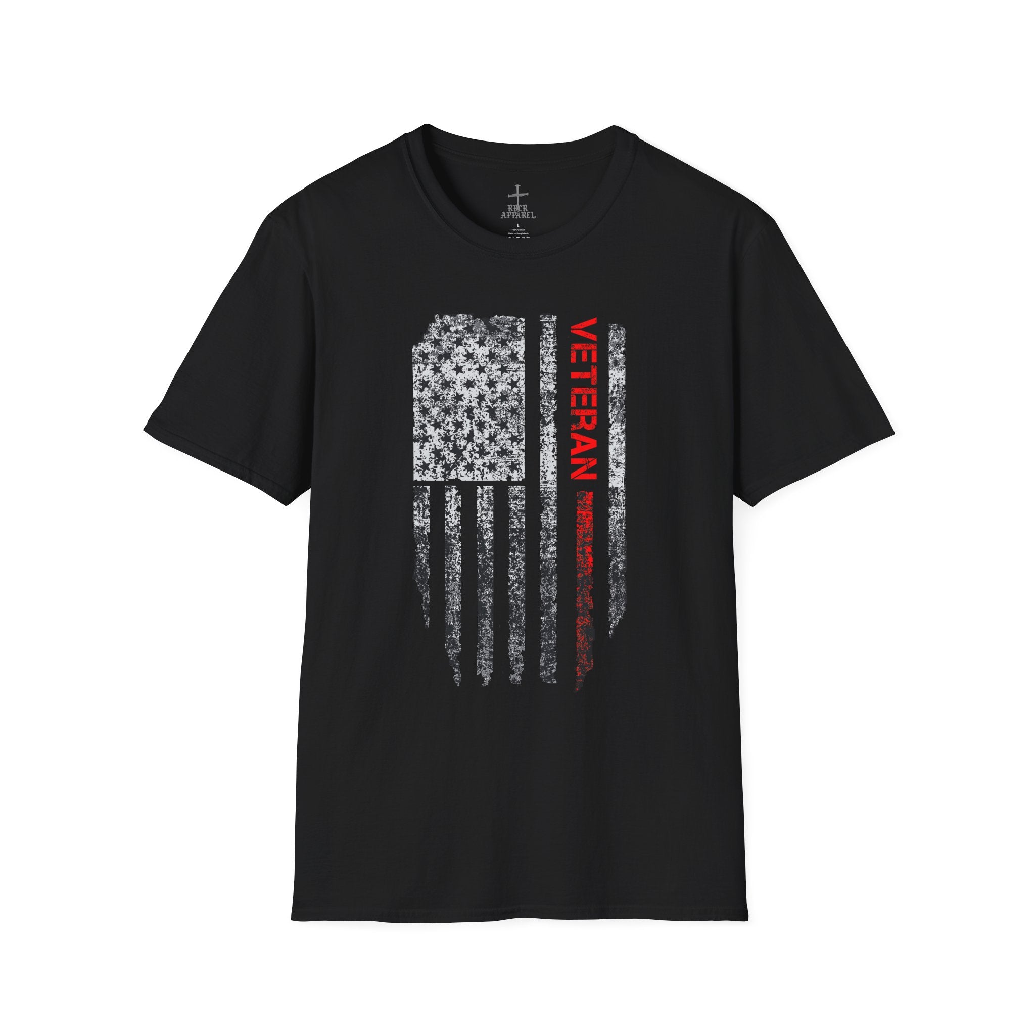 Veteran Tribute Unisex Softstyle T-Shirt - Patriotic Design