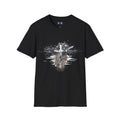 Christian Cross Ink Splatter T-Shirt — Faith Graphic Tee