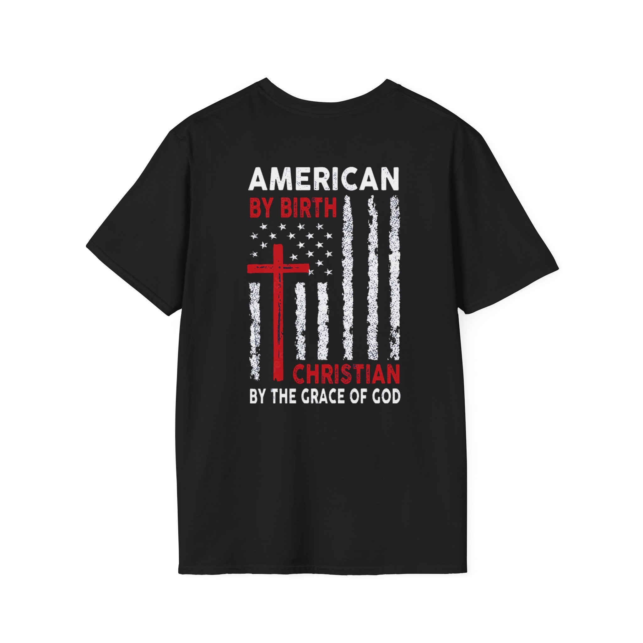 American by Birth Red Softstyle T-Shirt